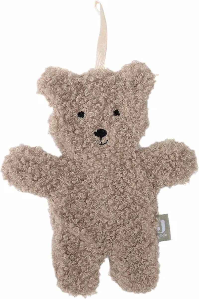 Jollein – Baby-Schnullertuch Teddybär – Schnuller-Kuscheltier – 100 % Polyester – olivgrün