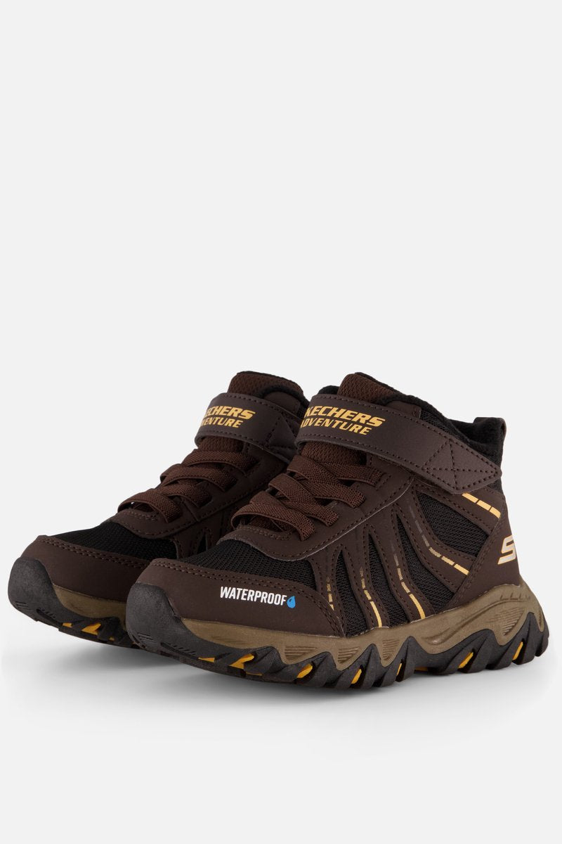 Skechers Rugged Ranger – Storm Trail Wanderstiefel für Jungen – Schwarz, Braun, Gelb