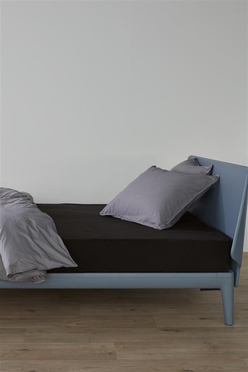 Beddinghouse – Jersey – Spannbettlaken – 180 x 220 cm – schwarz
