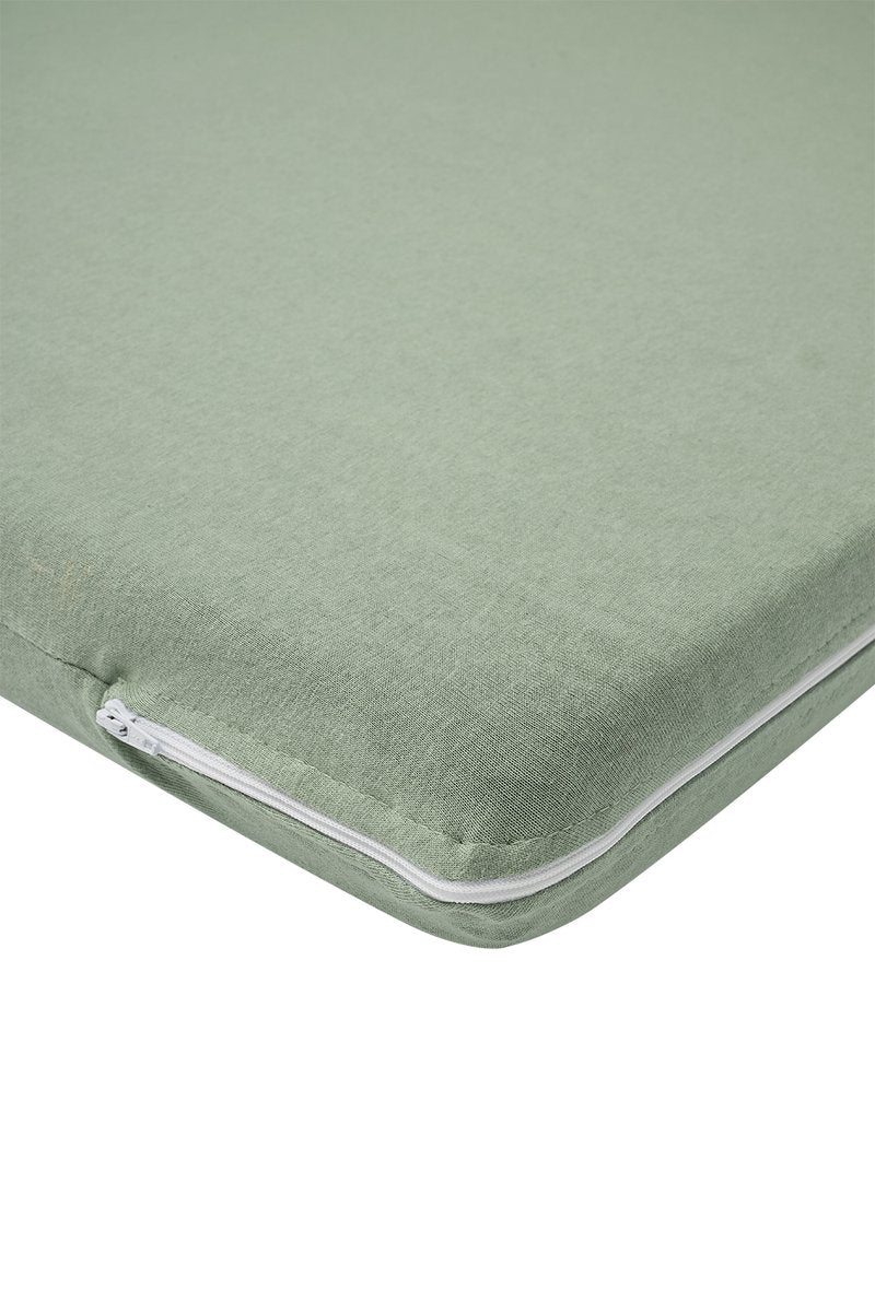 Meyco Baby Meyco Campingbett-Matratzenbezug – 60 x 120 cm – Jersey – Steingrün