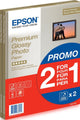 Epson Premium-Hochglanzfotopapier – A4 (210 x 297 mm), 255 g m2, 15 Blatt