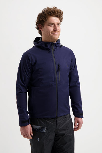 BBB Cycling Rainshield Explorer Regenmantel – wasserabweisende Fahrradjacke Herren Damen – Pendler-Fahrradjacke – dunkelblau – Größe XL – BBW-450