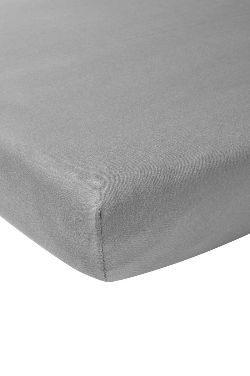 Meyco Baby Uni Spannbetttuch Juniorbett – Grau – 70x140 150cm