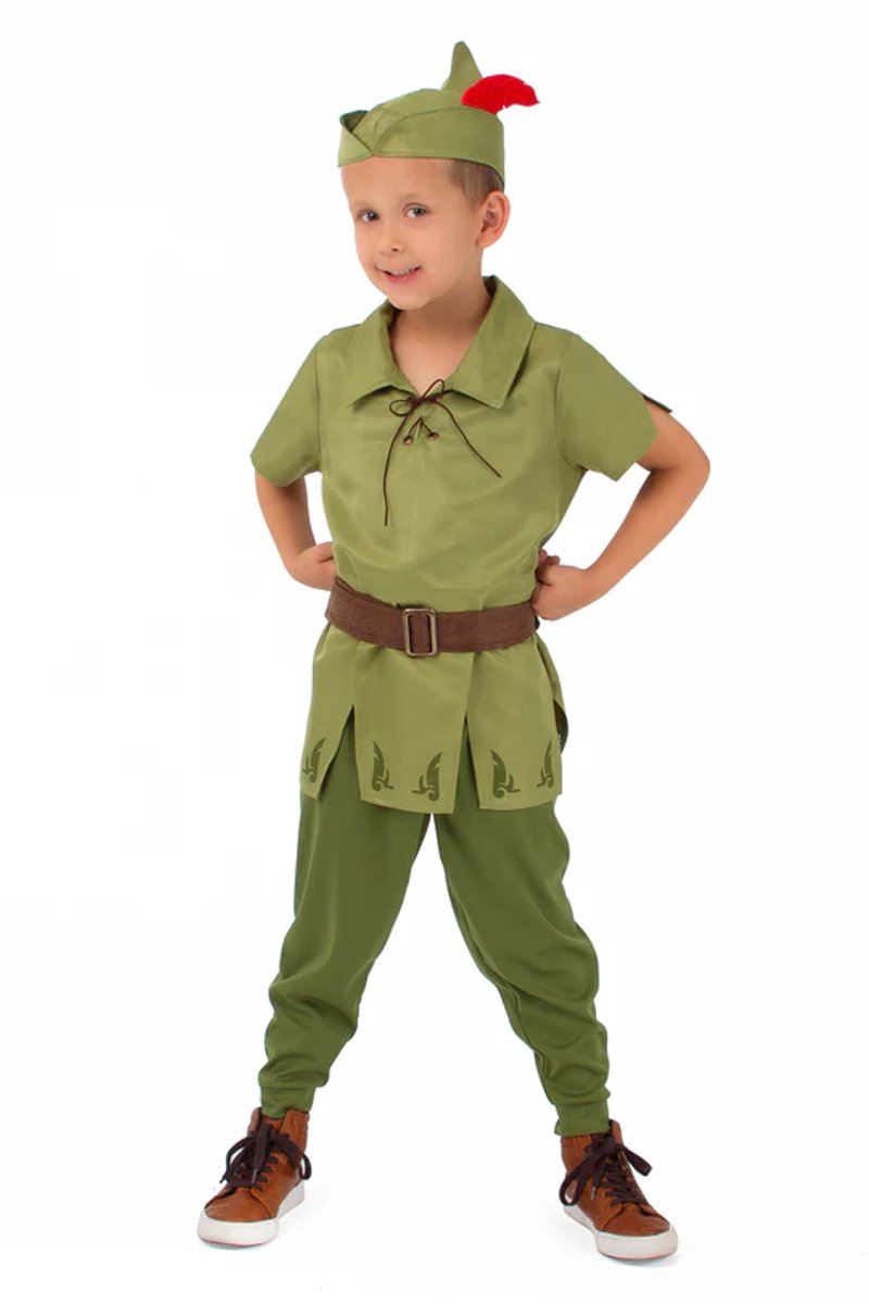 Little Adventures – Peter Pan-Anziehset – mit Hut – Größe 98–104