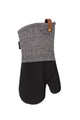 Tiseco Ofenhandschuh (1r + 1l) Sherlock Fishbone, 17x33cm, schwarz