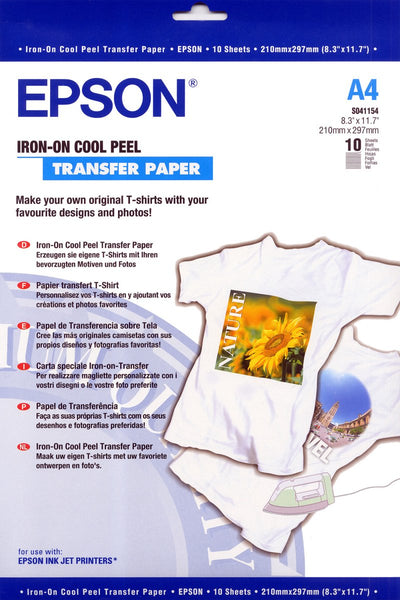 Epson-Transferpapier zum Aufbügeln – A4 – 10 Blatt