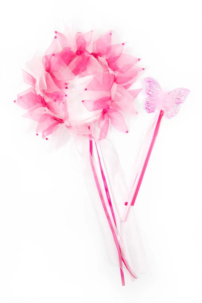 Kleine Abenteuer – Rosa Feen Halo-Zauberstab-Set