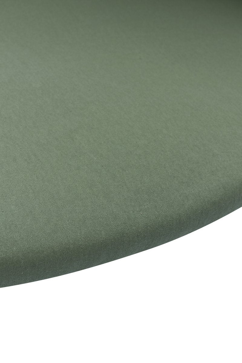 Meyco Baby Uni Spannbettlaken Laufstallmatratze – Waldgrün – ca. 90 x 95 cm