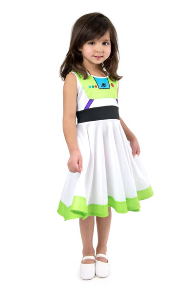 Kleine Abenteuer – Astro-Twirl-Kleid – Größe 98-110