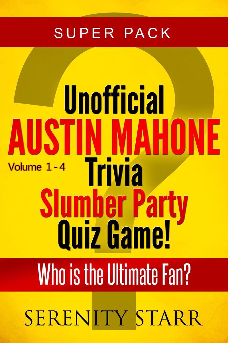 Ty inoffizielles Austin Mahone Trivia Slumber Par Quizspiel Super Pack Bände 1–4