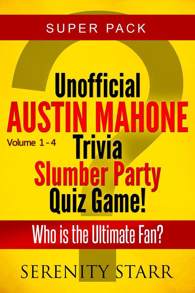 Ty inoffizielles Austin Mahone Trivia Slumber Par Quizspiel Super Pack Bände 1–4