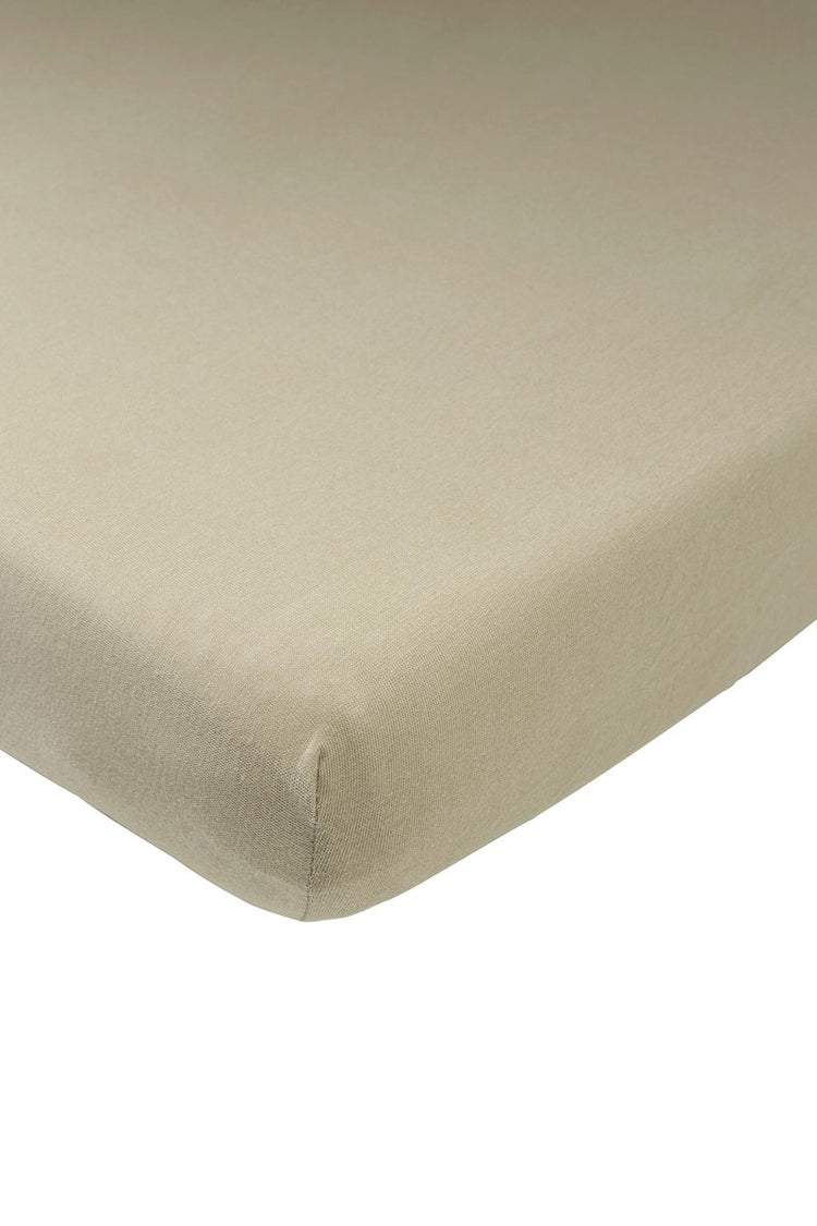 Meyco Baby Uni Spannbettlaken Beistellbett – Taupe – 50 x 90 cm