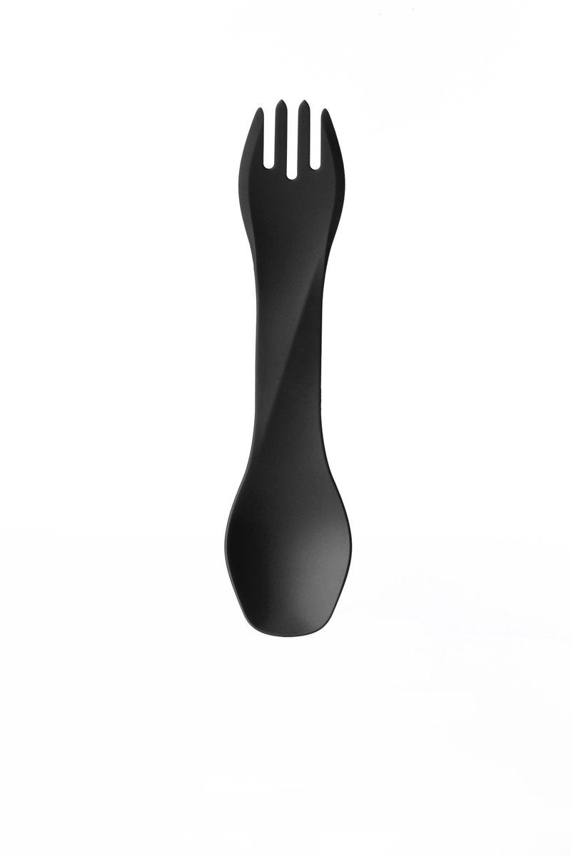 Human Gear – Gobites Bio – wiederverwendbar – Besteck – Spork – Schwarz – Campingbesteck