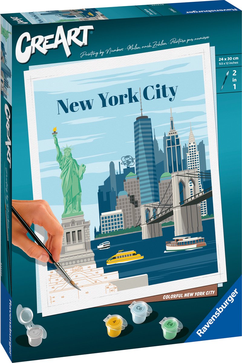 Ravensburger Kreart Painting von Number Colorful York