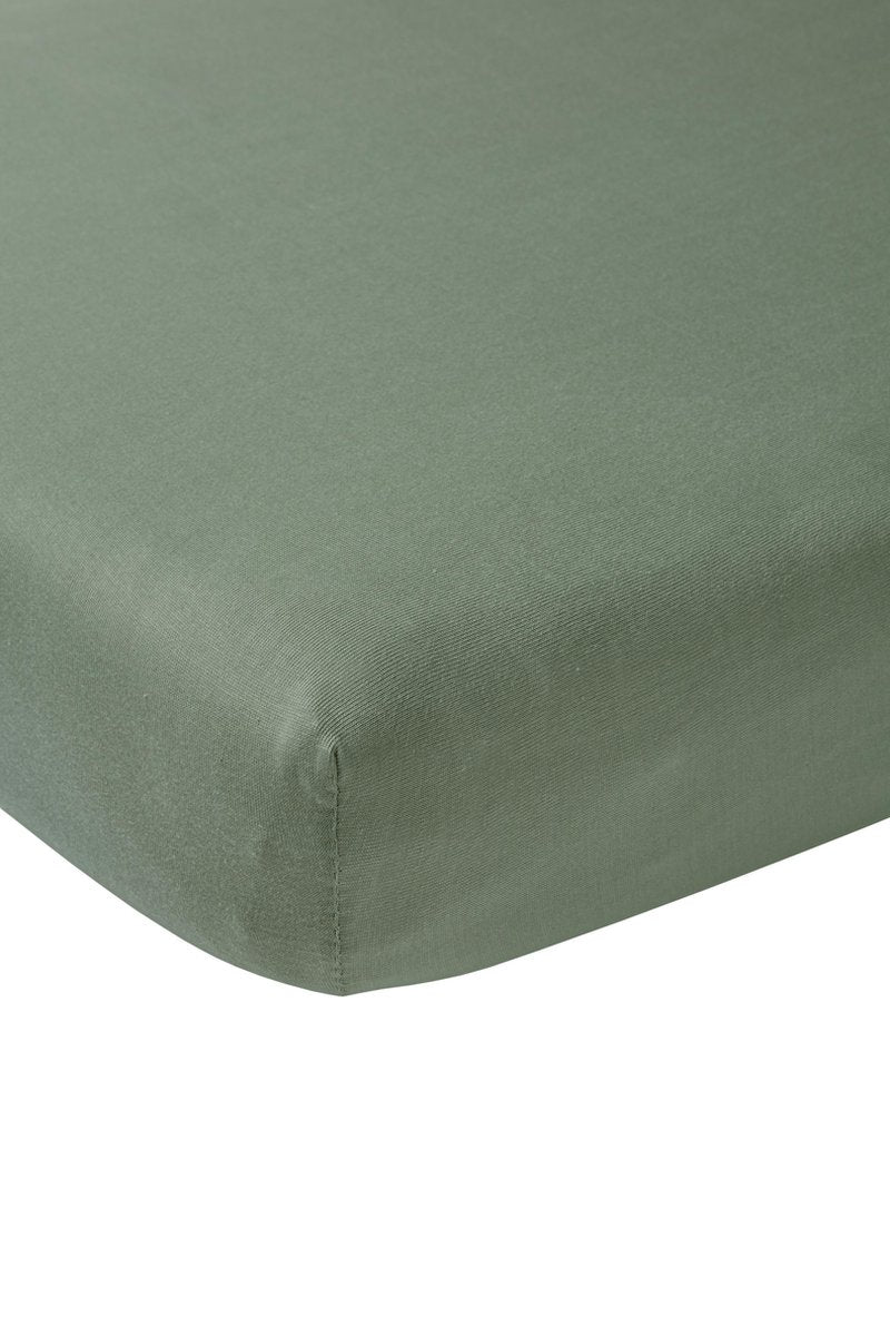 Meyco Baby Uni Spannbettlaken – Waldgrün – 60 x 120 cm
