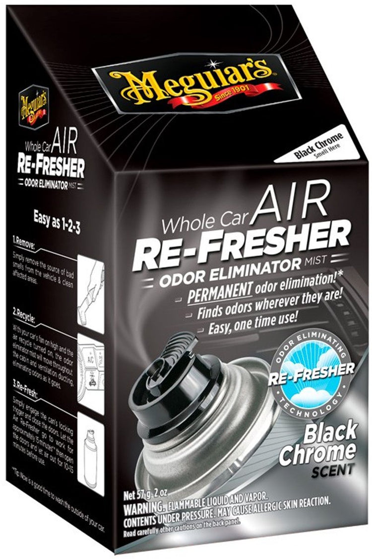 Meguiars Lufterfrischer – Auto-Lufterfrischer aus schwarzem Chrom – 59 ml