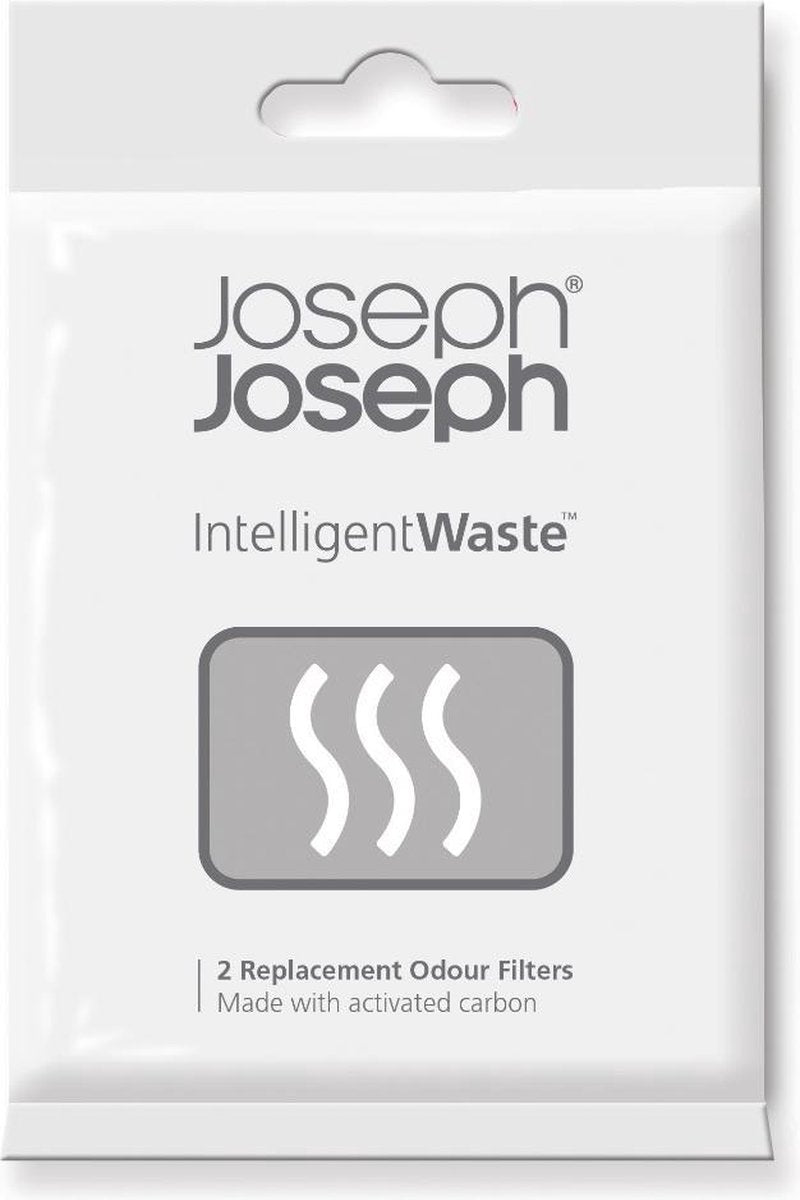 Joseph Joseph Ersatz-Geruchsfilter Intelligent Waste – Aktivkohlefilter für Totem- und Titan-Stack-Abfallsysteme – 2er-Pack