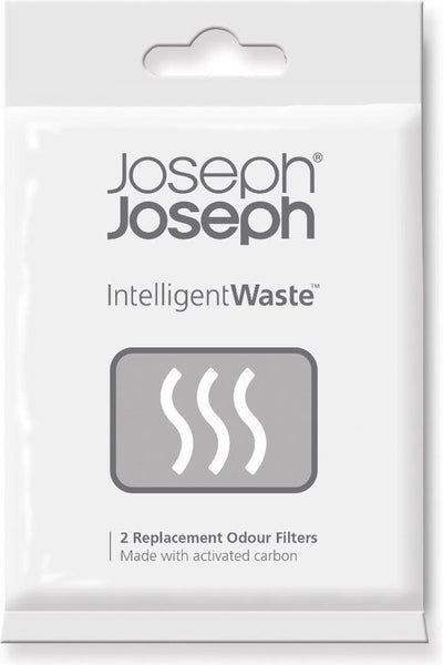 Joseph Joseph Ersatz-Geruchsfilter Intelligent Waste – Aktivkohlefilter für Totem- und Titan-Stack-Abfallsysteme – 2er-Pack