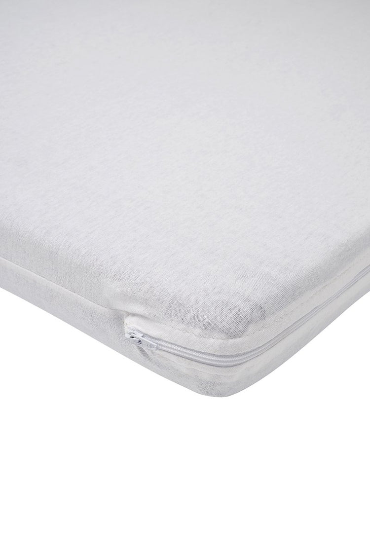 Meyco Baby Meyco Campingbett-Matratzenbezug – 60 x 120 cm – Jersey – Weiß
