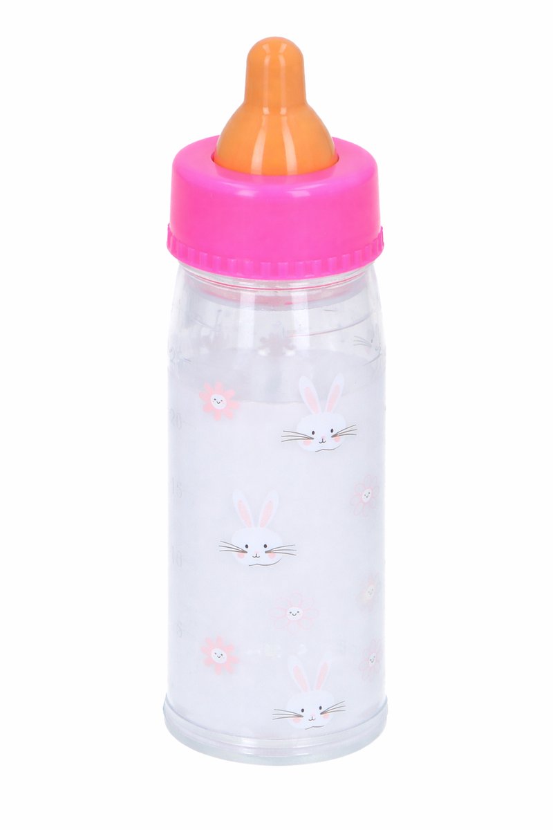 Eddy Toys magische Trinkflasche – 26088 – magische Trinkflasche für Puppen – magische Trinkflasche mit verschwindendem Effekt – Puppenzubehör – ab 18 Monaten – rosa