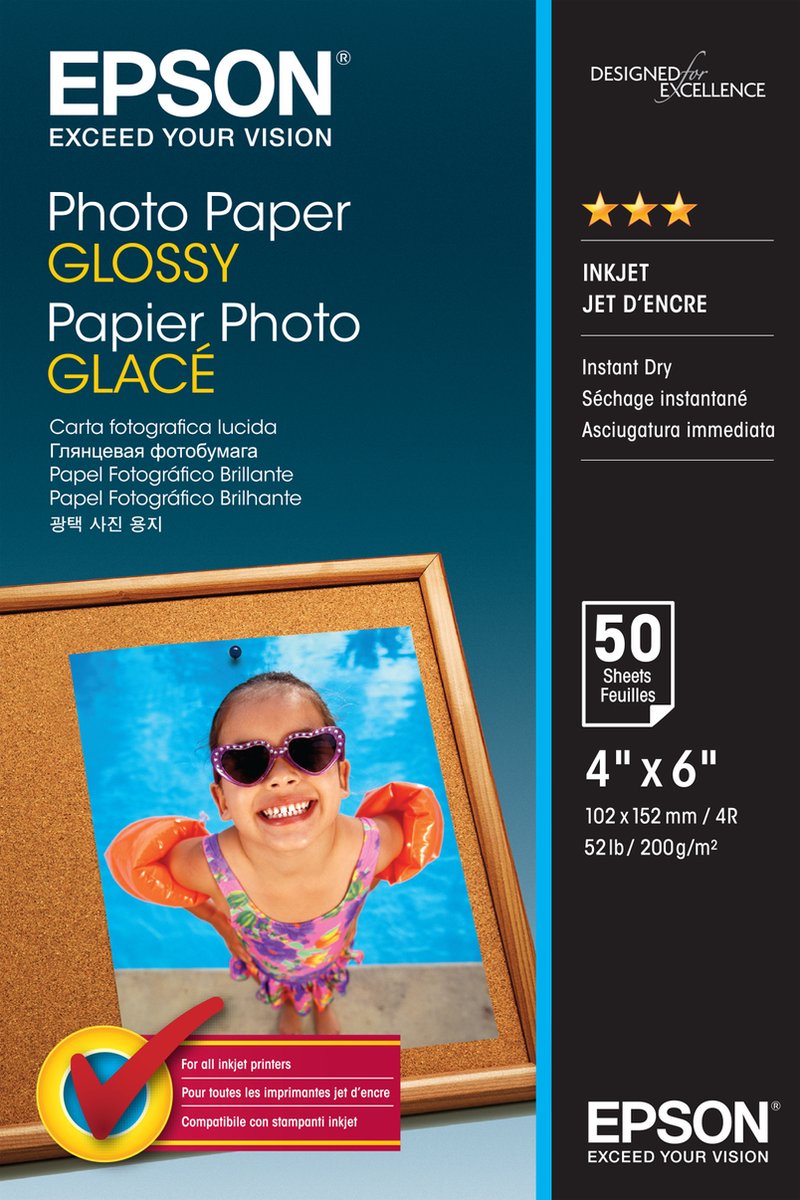Epson Photo Paper Glossy 10x15cm 50 Blätter
