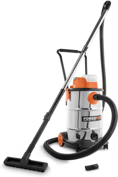 Powerplus Dual Power Akku-Staubsauger Nass-Trocken POWDP6050 – 20V Akku-Staubsauger – 30l Tank – ohne Akku und Ladegerät – mit 2 Akkus