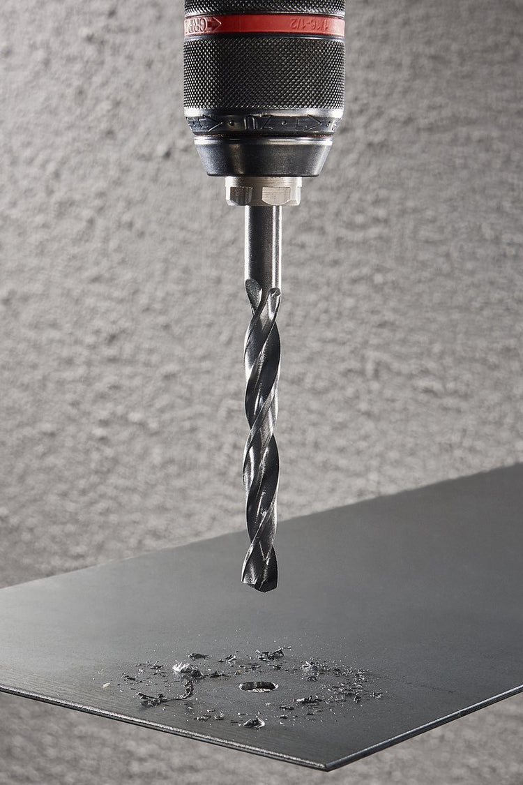 Wolfcraft – 9-teiliges Bohrerset für Metallstein – 3 bis 8 mm – Metallbohrer – 7115000