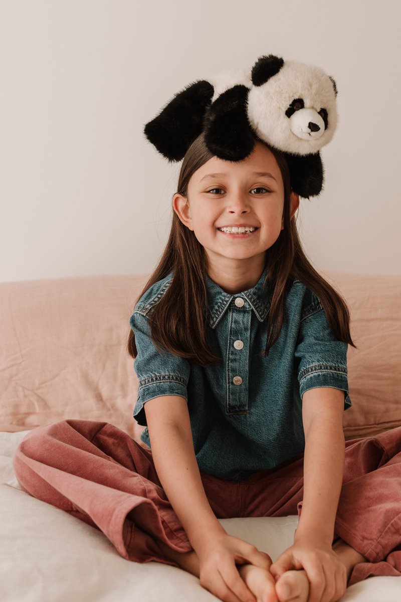 One Love Kuscheltier – Panda Peng – 32 cm – Schwarz und Braun – 0 Jahre