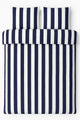 Vtwonen – Bettbezug mit vertikalen Streifen – Einzelbetten – 240 x 200 220 cm – Marineblau