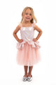 Kleine Abenteuer – roségoldenes Tutu-Kleid – Größe L (110-122)