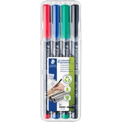 Permanenter OHP-Marker Staedler Lumucolor 317, sortierte Packung 4 Stück