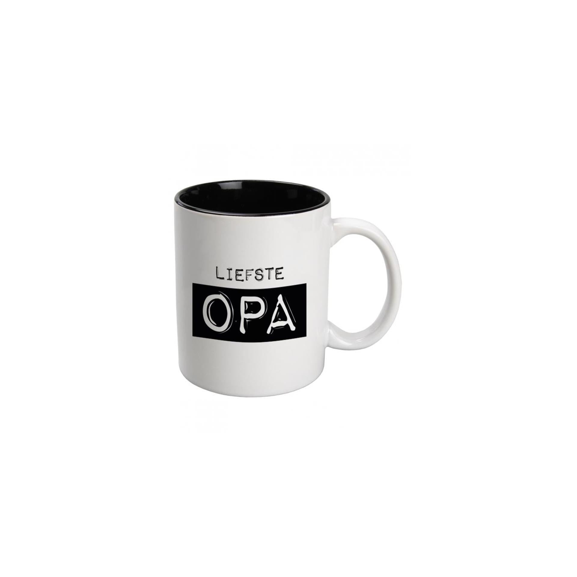 Paperdreams Tasse schwarz weiß - Opa