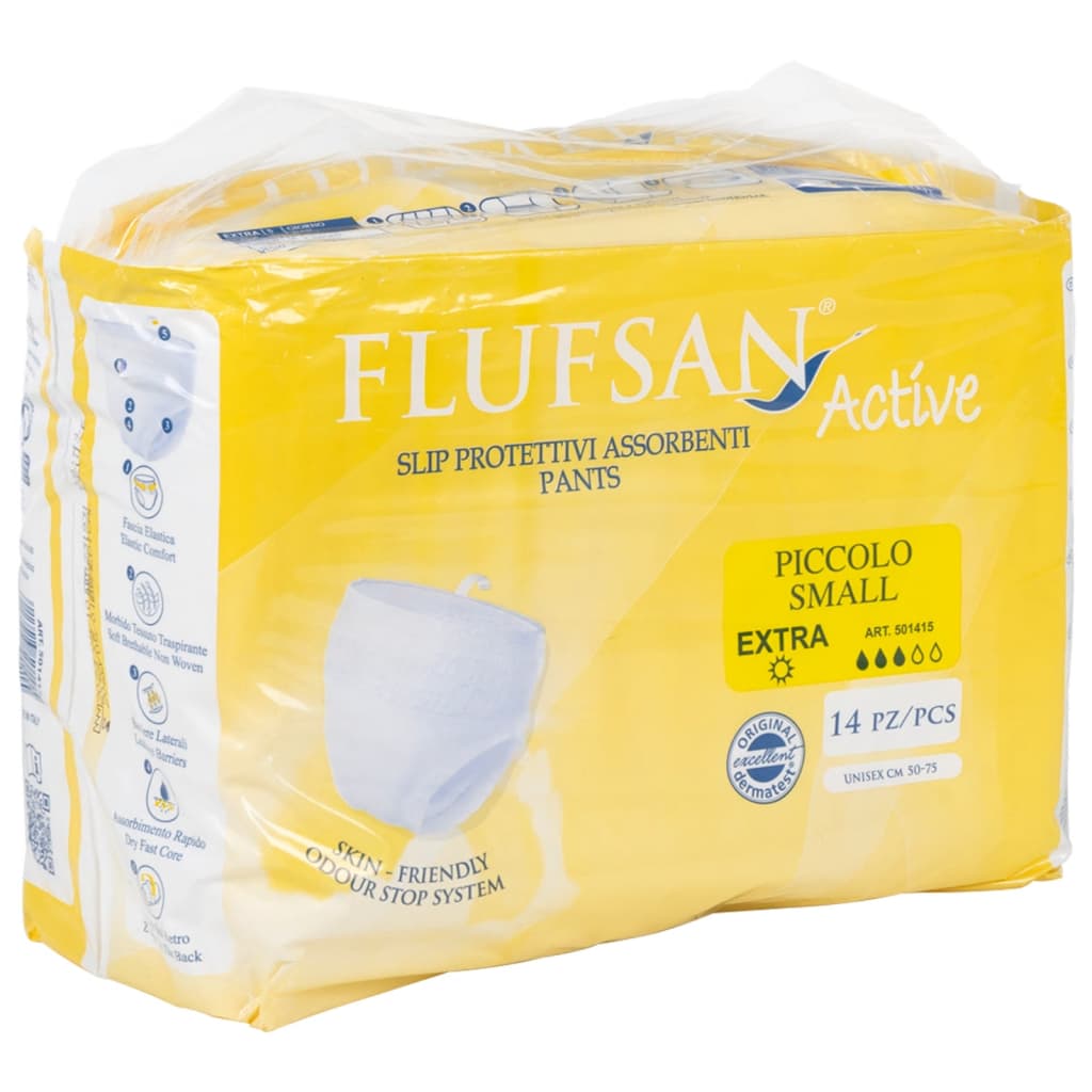 Vidaxl Flufsan Inkontinenzhose für Erwachsene 14 St. Größe s
