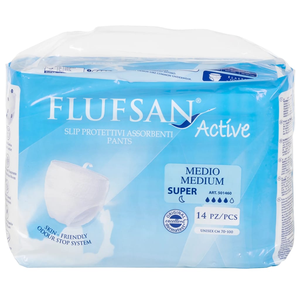 Vidaxl Flufsan Inkontinenzhose für Erwachsene 14 St. Größe M