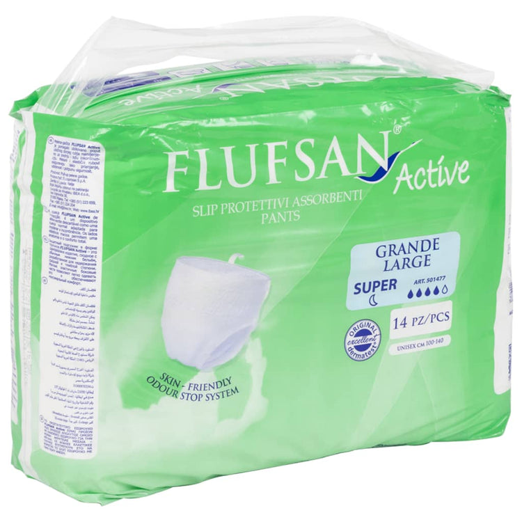 Vidaxl Flufsan Inkontinenzhose für Erwachsene 14 Teile Größe l
