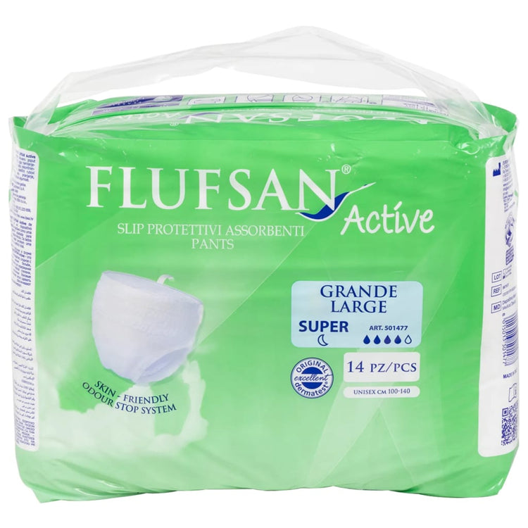 Vidaxl Flufsan Inkontinenzhose für Erwachsene 14 Teile Größe l
