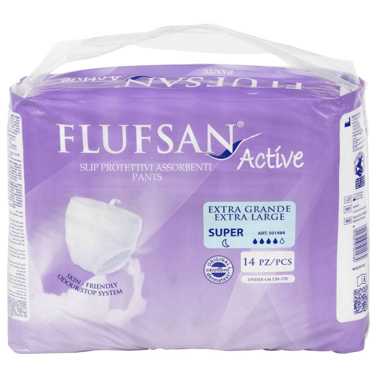 Vidaxl Flufsan Inkontinenzhose für Erwachsene 14 St. Größe XL