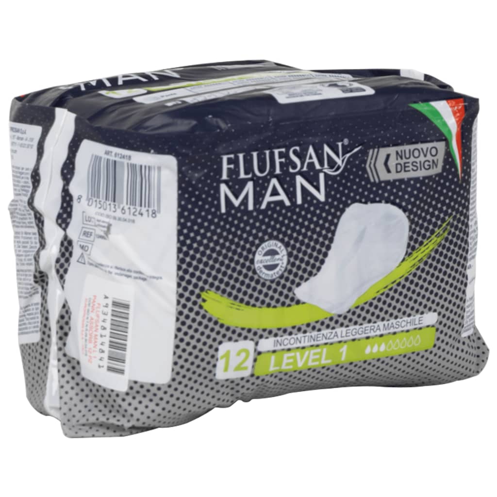 Vidaxl Flufsan Inkontinenzmaterial für Männer 96 ST Stufe 1