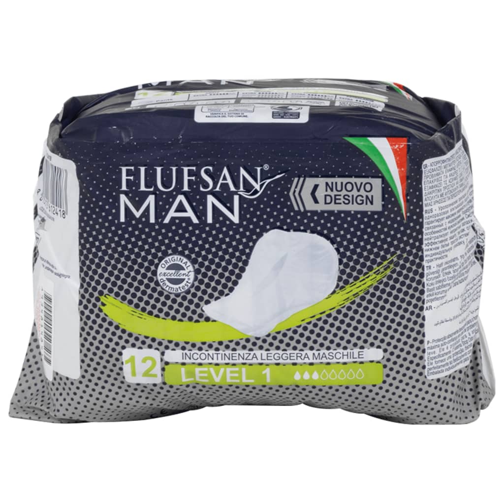 Vidaxl Flufsan Inkontinenzmaterial für Männer 96 ST Stufe 1