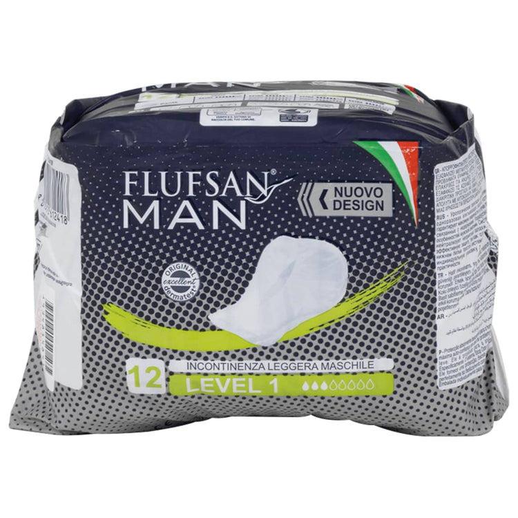 Vidaxl Flufsan Inkontinenzmaterial für Männer 96 ST Stufe 1