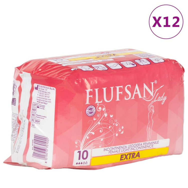 Vidaxl Flufsan Inkontinenzmaterial für Frauen 120 PCs