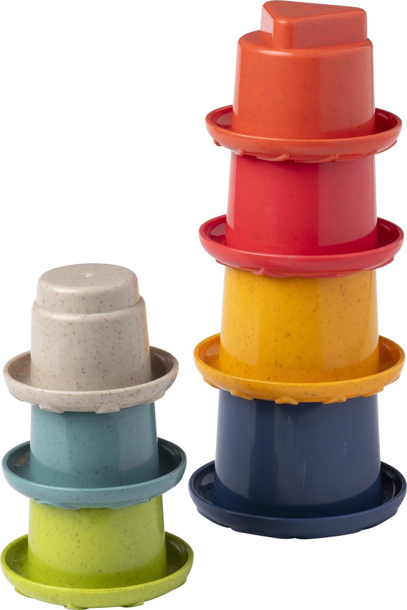 Tolo Bio Toys Stapelbecher Regenbogen 7 Stück