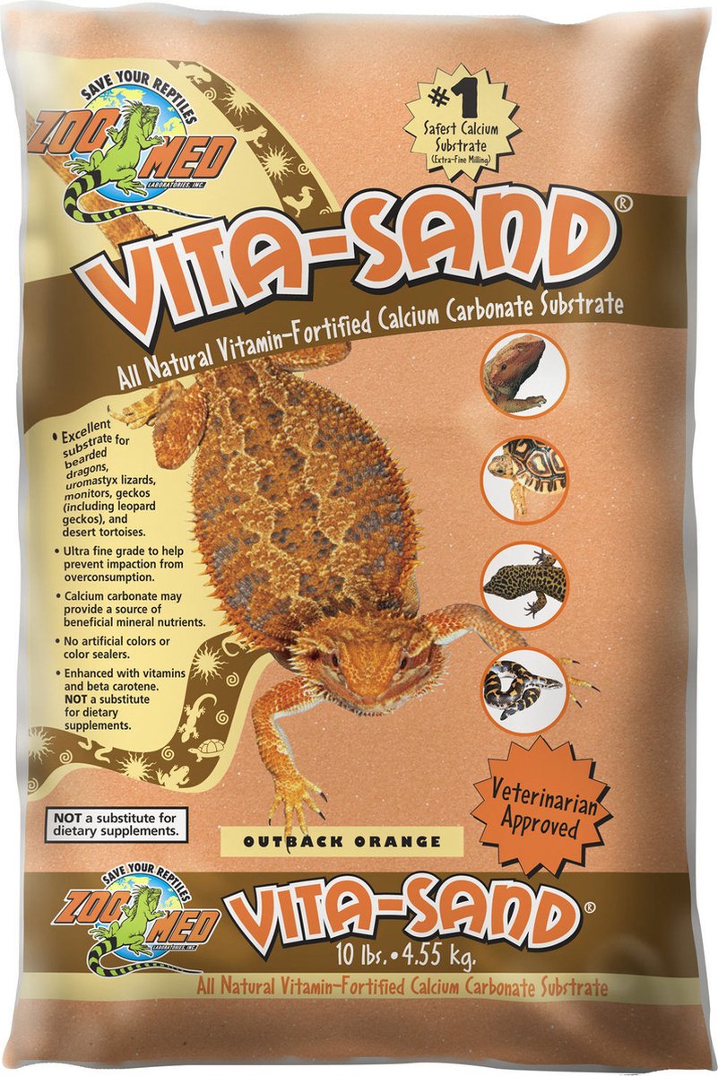 Zoomed Zoo Med Vita Sand – Terrariensand – Outback Orange – 4,5 kg