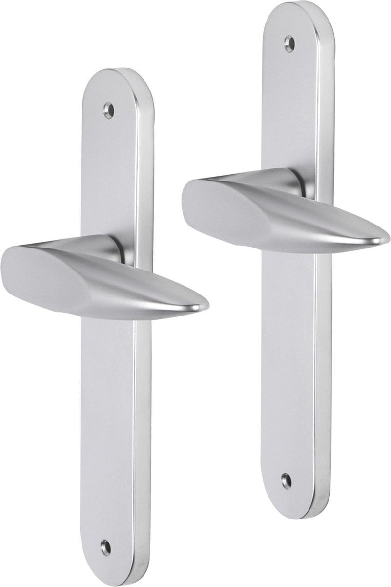 Impresso-Türgriff – Sutton – für den Innenbereich – ovales Türschild mit Schrauben – Aluminium – 2 Stück