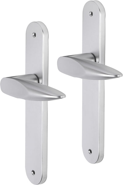 Impresso-Türgriff – Sutton – für den Innenbereich – ovales Türschild mit Schrauben – Aluminium – 2 Stück