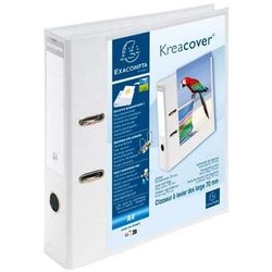 Ordner exacompta 53789e Metall PVC A4 29x7x32cm weiß