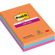 Super-Haftnotizen Post-it, 101 x 152 mm, Orange, Blau, Magenta