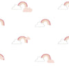 Noordwand Noordwand Tapete Baby Regenbogen weiß und rosa