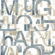 Noordwand noordwand wallpaper Freunde Kaffee und Buchstaben blau und metallisch - afbeelding 2