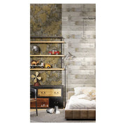 Noordwand noordwand wallpaper Freunde Kaffee die Weltkarte Metallic und Grau - afbeelding 1